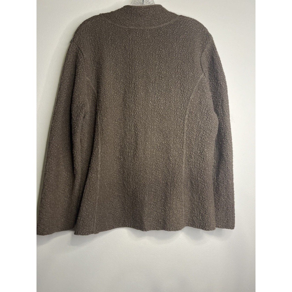 Willow Button-Up Knit Cardigan Sweater Size Large Chucky Knit Tan Brown - Picture 5 of 8